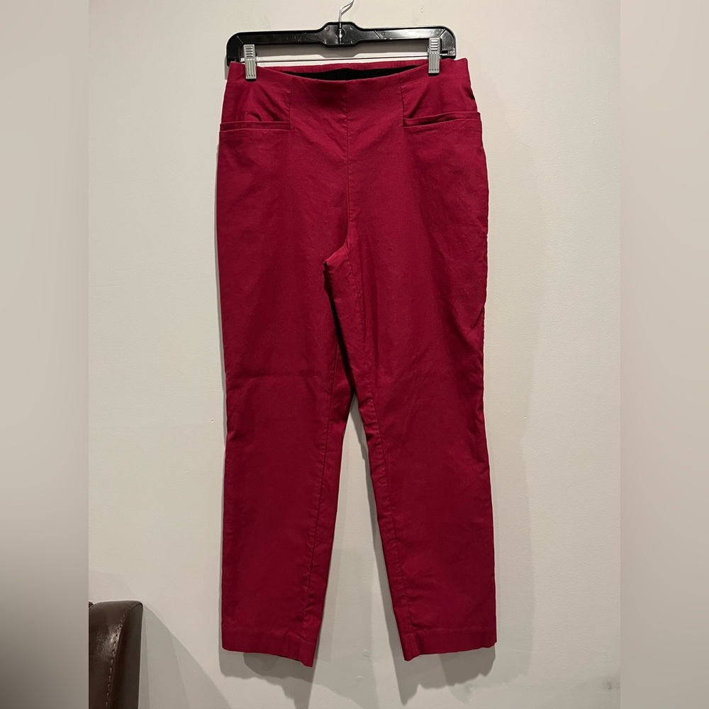 Chico's Vibrant Red Ankle Pants